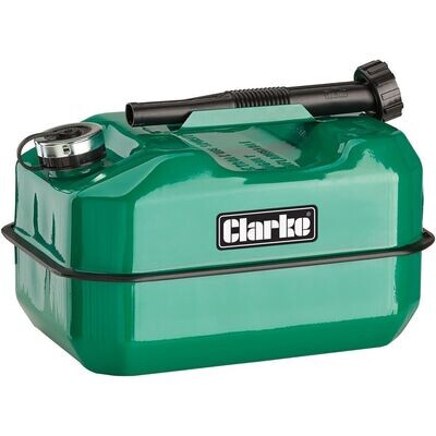 Clarke 10 Litre Large Base Metal Fuel Can (Red or Green)