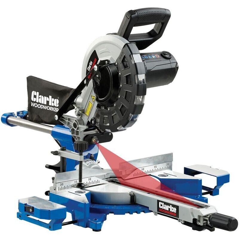 Clarke CMS10S2B - 10” Sliding Mitre Saw With Laser
