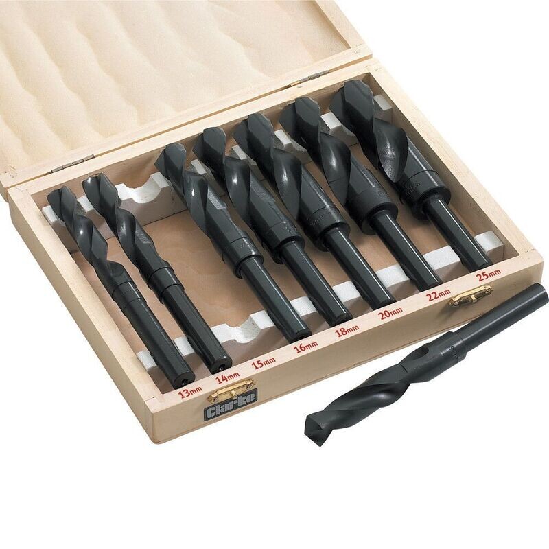 Clarke CHT519 - 8pce Blacksmiths Drill Bit Set (Metric) 1801519  ( Also available  Clarke CHT504 - 8pce Blacksmiths Drill Bit Set (Imp.)1801504