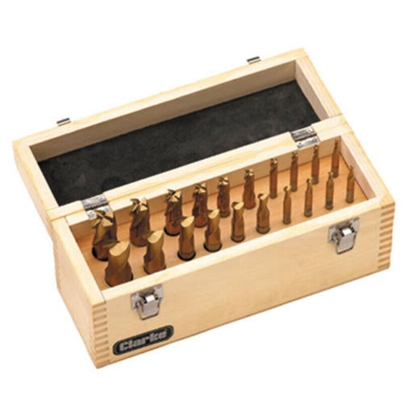 Clarke ET163 - 20pce HSS End Mill & Slot Drill Set