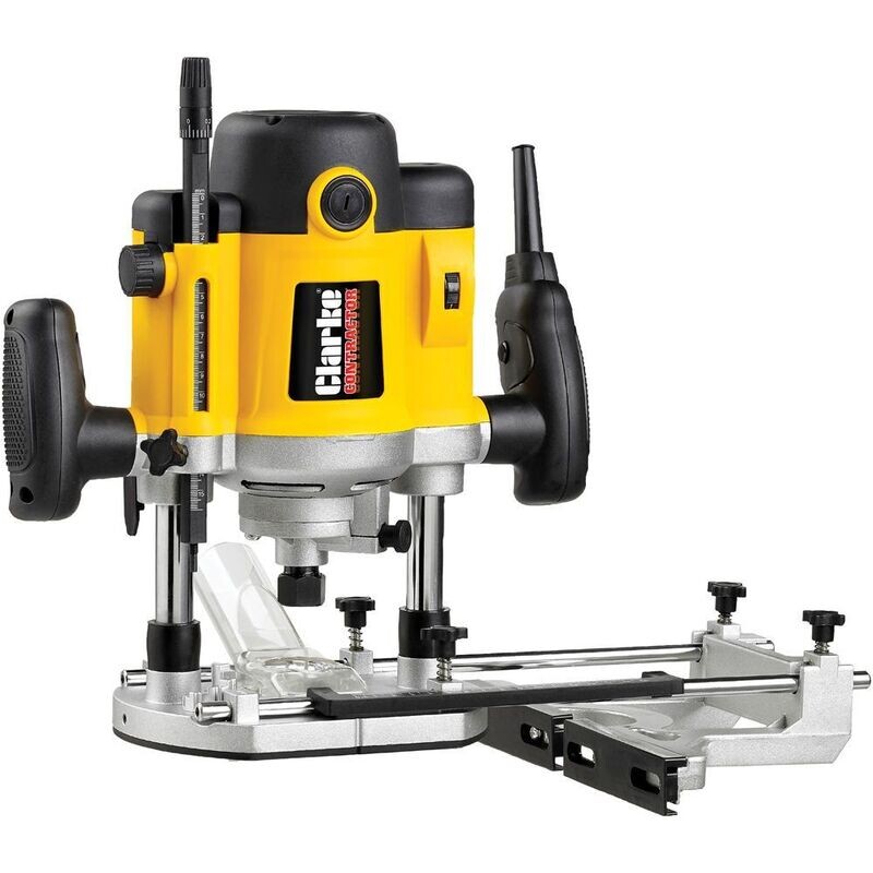 Clarke Contractor CR4 Router (230V) ( Optionally available with Clarke CHT362 - 15 Pc Router Bit Set (¼" Shank))