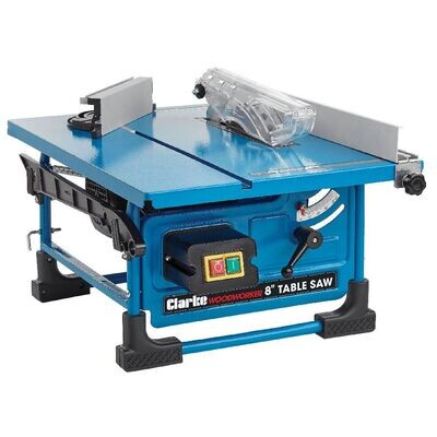 Clarke CTS800C 8" (200mm) Table Saw
(Optionally available with the Clarke CWVE2 50L Vacuum Dust Extractor (230V))