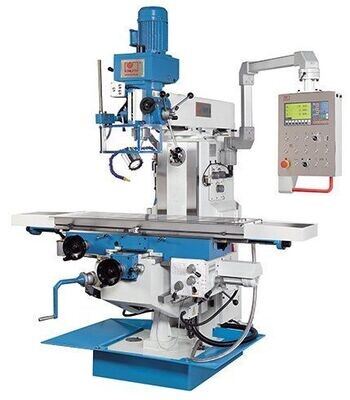 Knuth VHF 3 Universal Milling Machine
( Part No. 301410 )
Equipped with a horizontal spindle, a swiveling vertical milling head and a large clamping table.