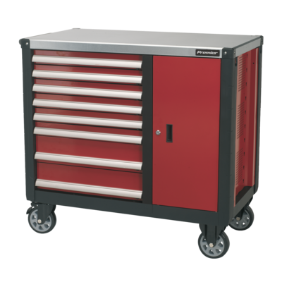 Sealey AP2418 Mobile Workstation 8 Drawer with Ball-Bearing Slides
( Optionally available with a selection of premier tool trays)