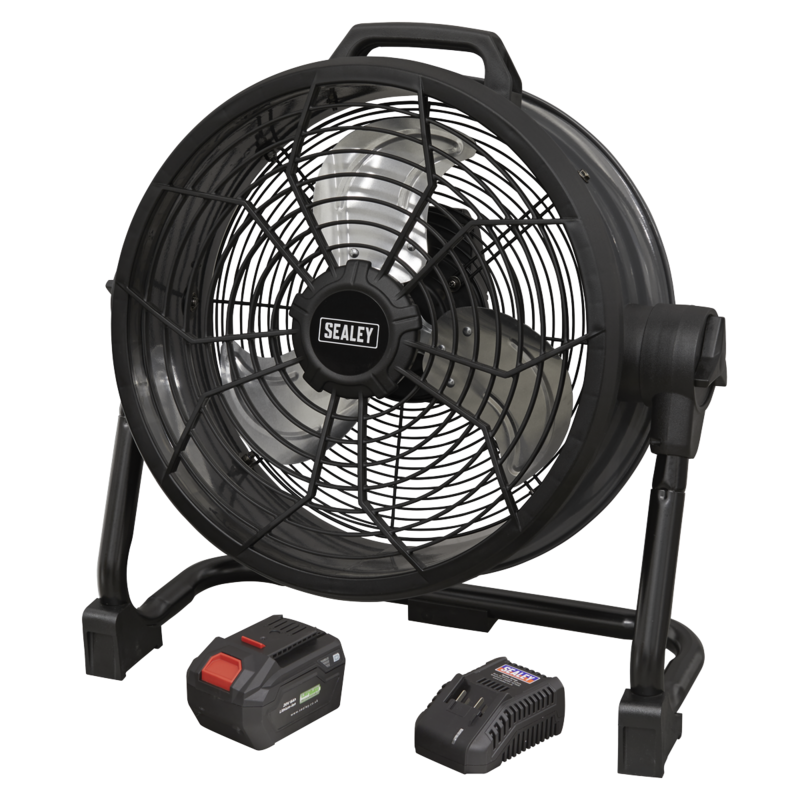 Sealey  2-in-1 Cordless/Corded 16" High Velocity Drum Fan 20V SV20 Series Kit  HVD16CCOMBO