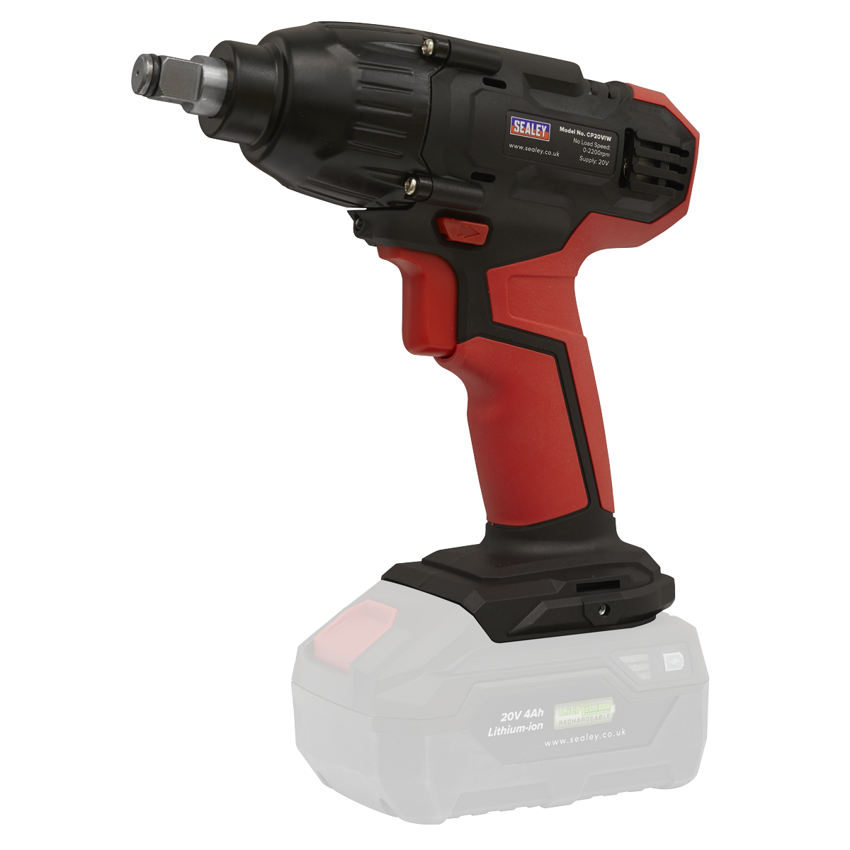Sealey CP20VIW - Impact Wrench 20V 1/2 Sealey CP20VIW - Impact Wrench 20V 1/2"Sq Drive 230Nm - Body Only
