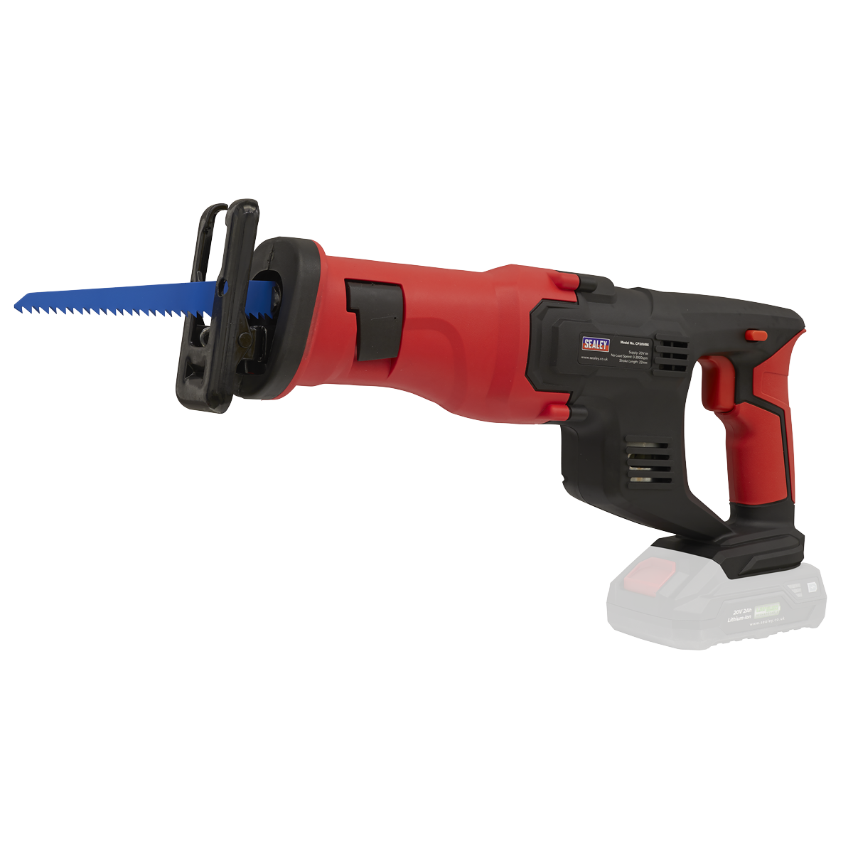Sealey CP20VRS SV20 Series Cordless Reciprocating Saw 20V - Body Only Sealey CP20VRS SV20 Series Cordless Reciprocating Saw 20V - Body Only