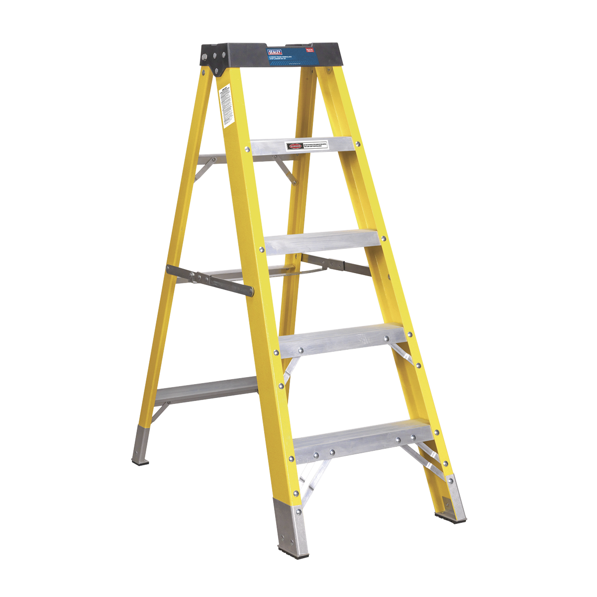 Sealey FSL Series Fibreglass Step Ladder EN 131 ( FSL5- 4 Tread, FSL7-6 Tread, FSL10 - 9 Tread Options)