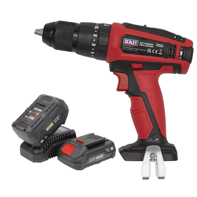 Sealey   CP20VDDKIT  Combi Drill Kit Ø13mm 20V SV20 Series - 2 Batteries