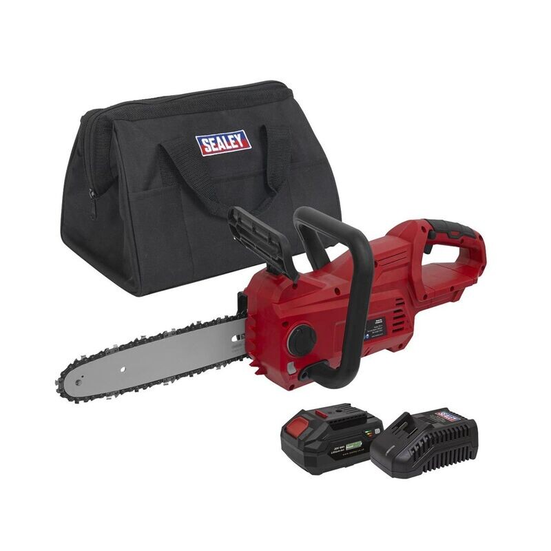 Sealey  CP20VCHSKIT1  Cordless Chainsaw 25cm 20V 4Ah SV20 Series Kit