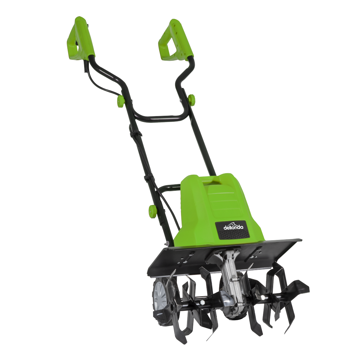 Dellonda DG217 Electric Tiller/Cultivator, 1500W Rotorvator for Digging Garden Soil, Electric Weeder 40cm Working Width, 6 Blades, 10m Power Cable, Foldable Frame -