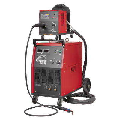 Sealey POWERMIG6035S Professional MIG Welder 350A 415V 3ph with Binzel® Euro Torch & Portable Wire Drive