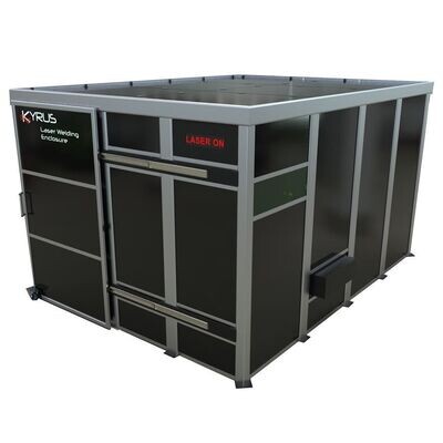 Kyrus Laser Welding Enclosure KY-LENC-004 4M X 3M Enclosure with 1.3m Sliding Door & Optional Roofing Module ASM-000140 Plus 3 Days Installation