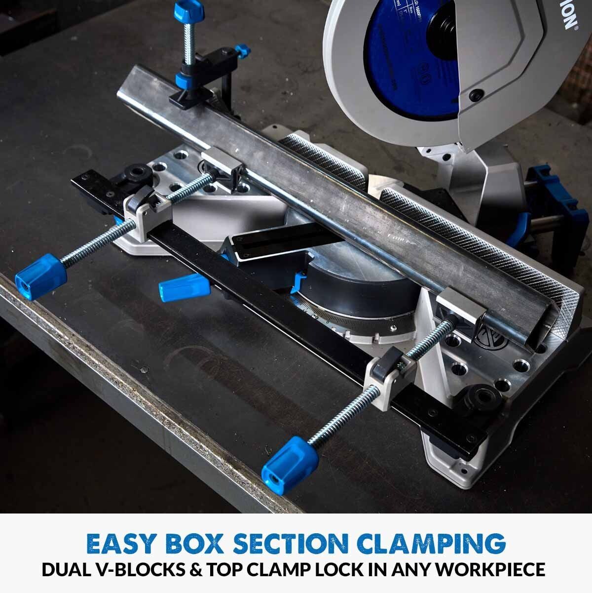Evolution S355MCS 355mm Mitre Chop Saw Heavy Duty Metal Cutting