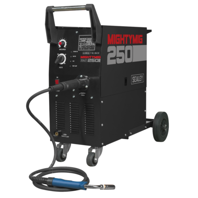 Sealey MIGHTYMIG250 Professional Gas/No-Gas MIG Welder 250A with Euro Torch
( Available with free UK Mainland Shipping)