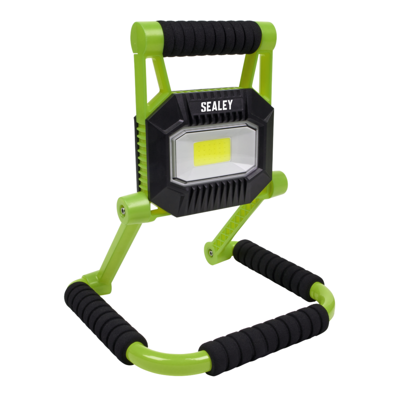 Sealey 10W COB LED Rechargeable Portable Floodlight - Fold Flat Model No. LEDFL10W