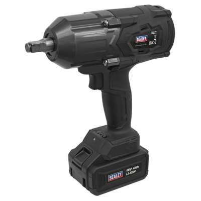 Sealey CP1812 Cordless Impact Wrench 18V 4Ah Lithium-ion 1/2"Sq Drive
( Maximum 1000 nm torque rated )