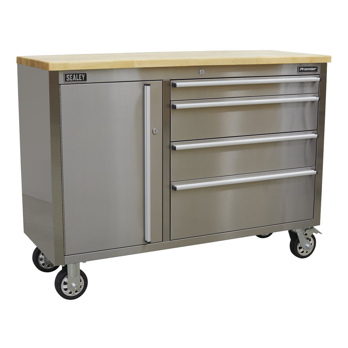 Sealey Mobile Stainless Steel Tool Cabinets ( Options sizes AP5520SS , AP7210SS , AP4804SS )