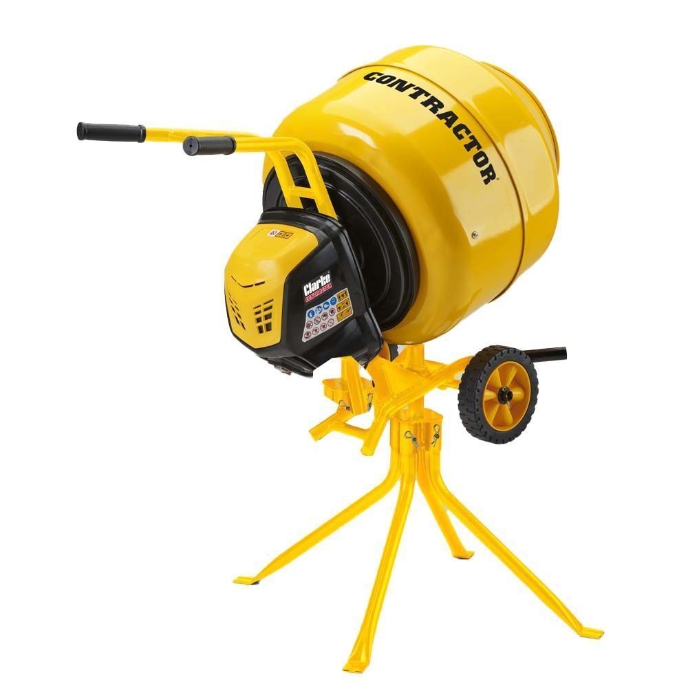 Clarke  Contractor CCM160 160L Concrete Mixer with Stand (230V)