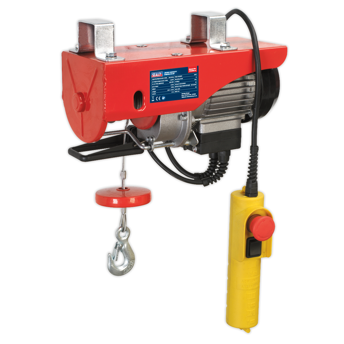 Sealey Power Hoists 230V/1ph ( Options sizes PH250  250 kg / PH400 400kg Rated)