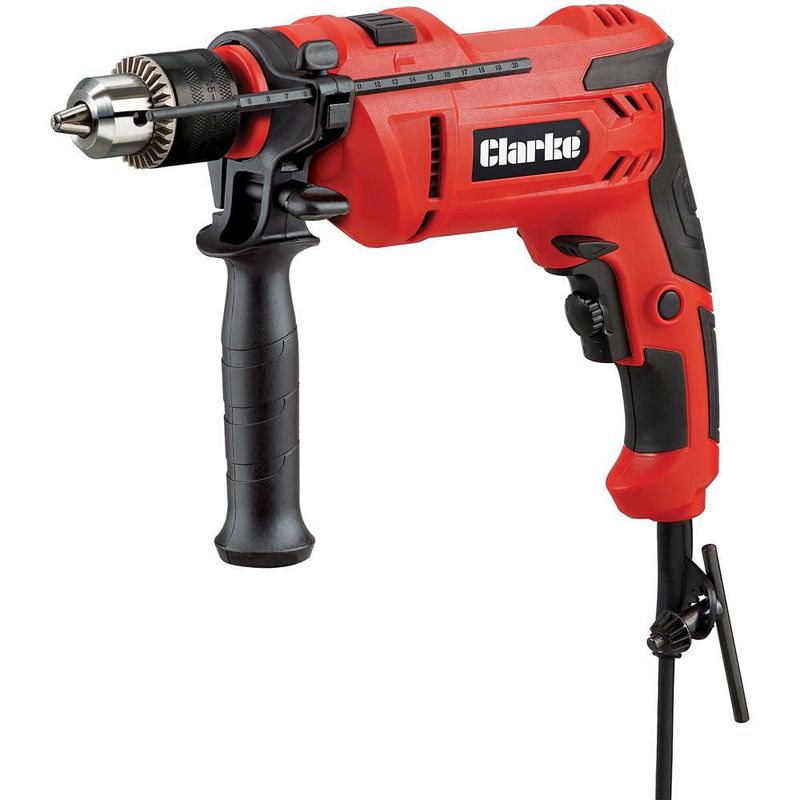 Clarke CHD900 900W Hammer Drill (230V)/  Clarke CDS3 Drill Stand With Vice
