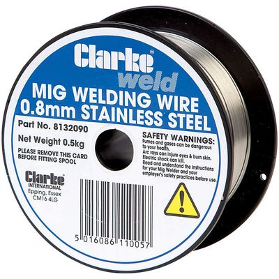 Clarke  MIG Stainless Steel Welding Wire 0.8mm - 0.5kg