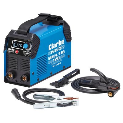 Clarke MMA/TIG120 120 Amp Inverter MMA/TIG Welder