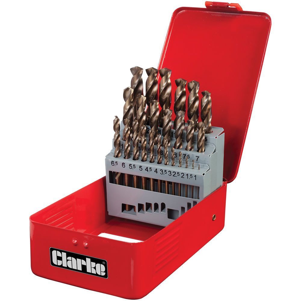 Clarke CHT384  Cobalt Steel Drill Bit Set
