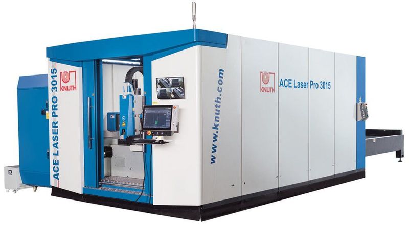 Knuth ACE Laser PRO 3015 12R Laser Cutting System 12kw 3000 x 1500 Table