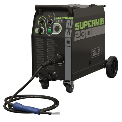 Sealey  SUPERMIG230 Professional Gas/Gasless MIG Welder with Binzel® Euro Torch 230A 230V