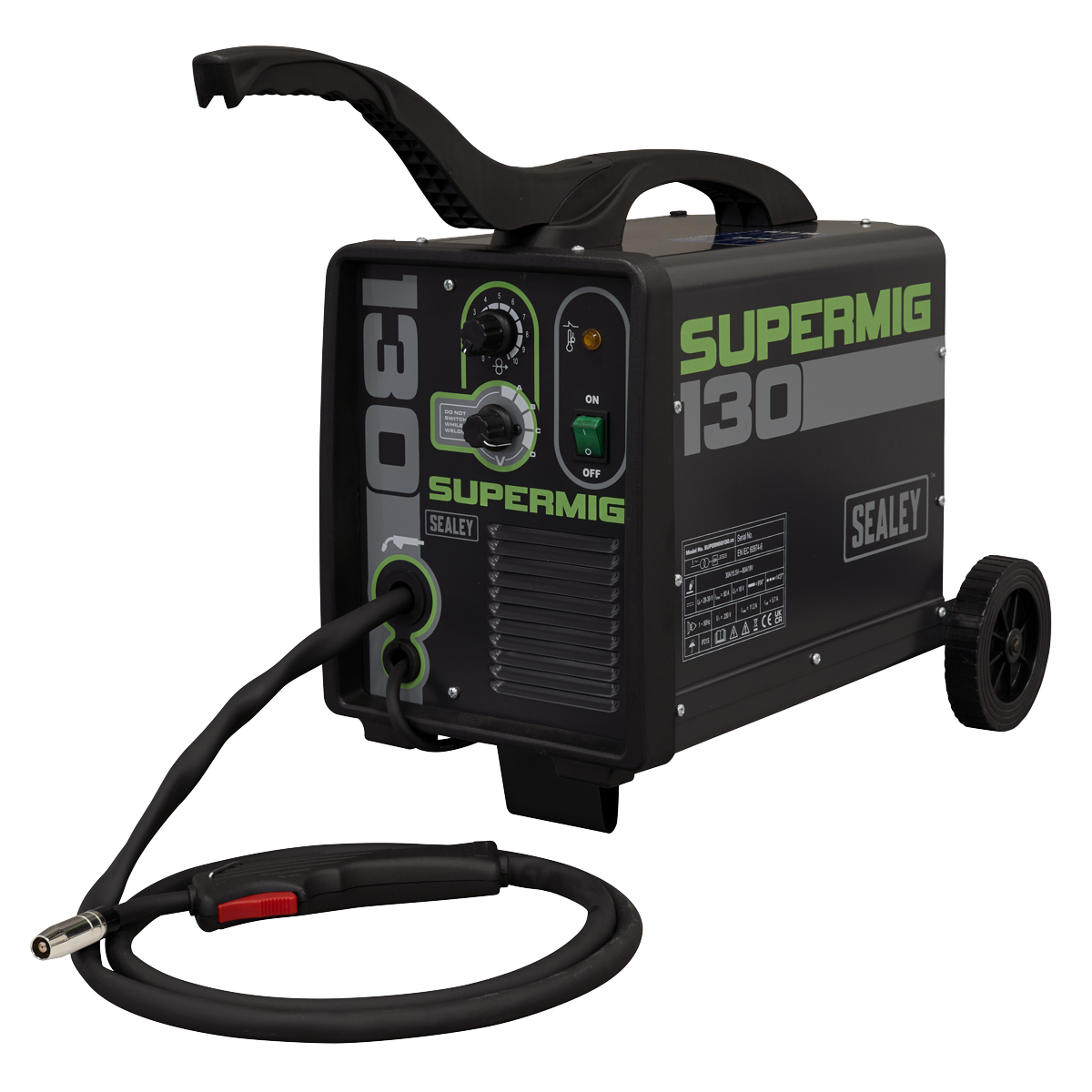 Sealey SUPERMIG130  Mini Portable Gas/Gasless MIG Welder 130A 230V
