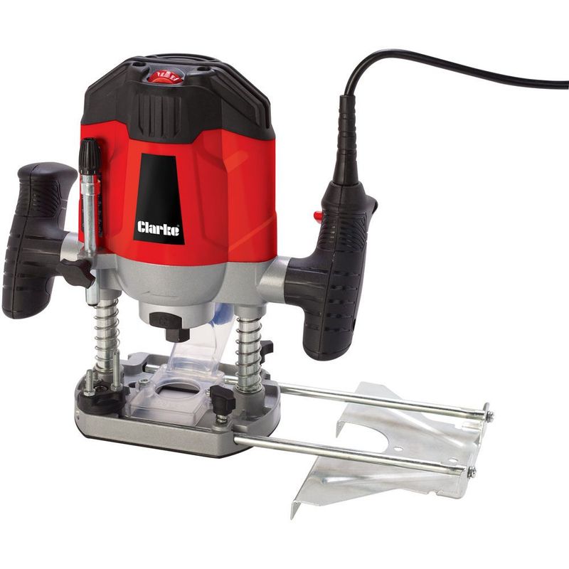 Clarke CR1200 6mm, 8mm & 1/4" Router (230V) ( Optionally available with Clarke CHT362 - 15 Pc Router Bit Set (¼" Shank))
