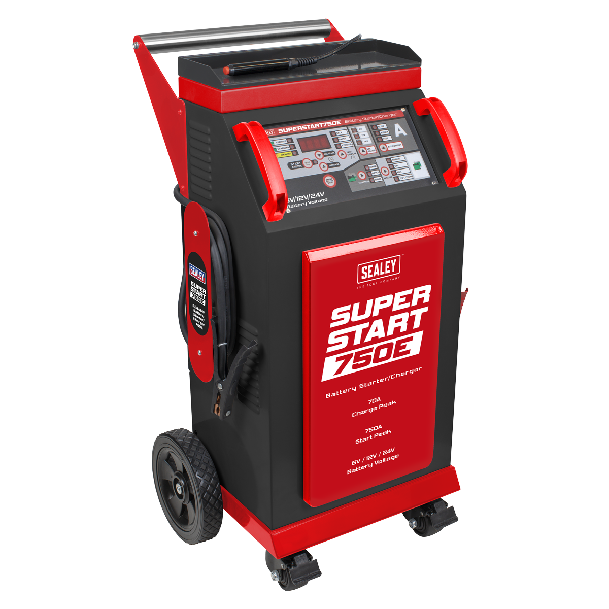 Sealey  SUPERSTART750E 6/12/24V Battery Starter/Charger 750A