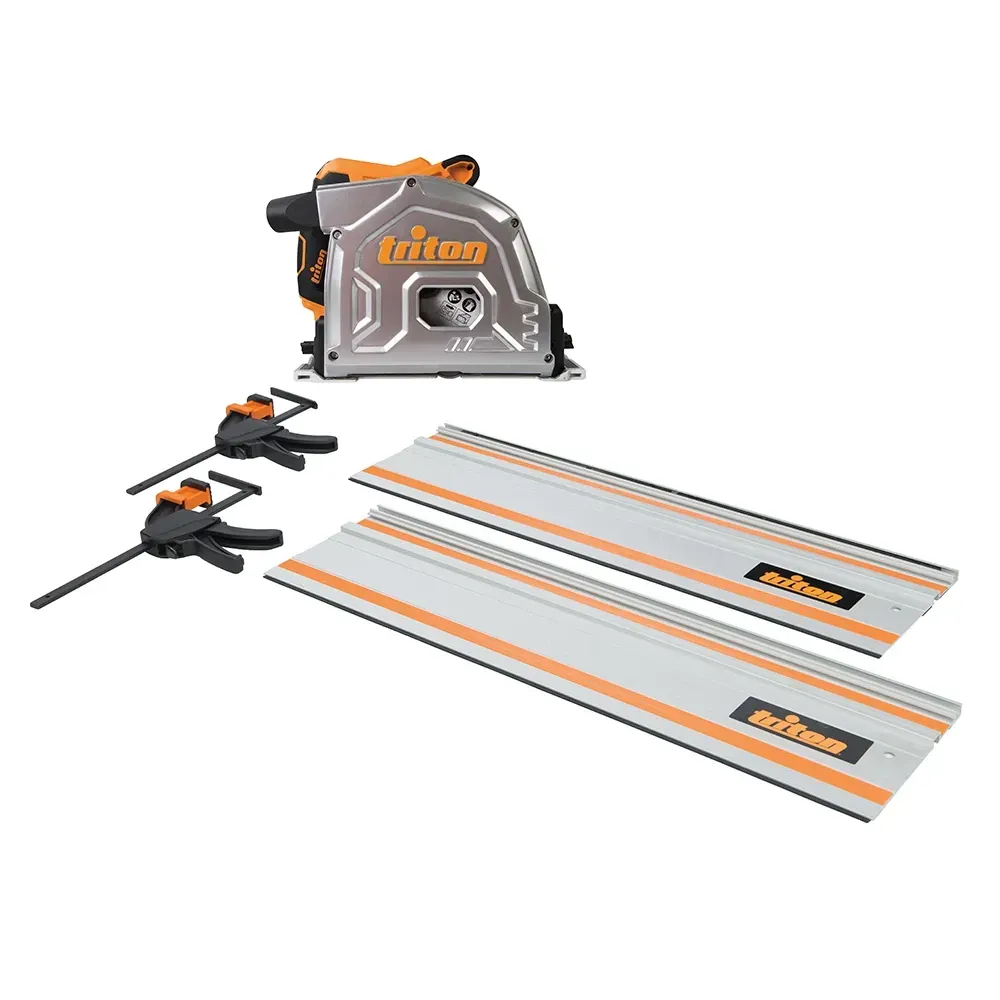 Triton  1400W Track Saw Kit 185mm 4pce TTS185KIT