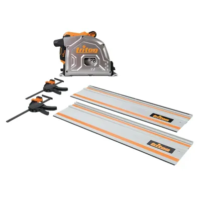Triton  1400W Track Saw Kit 185mm 4pce TTS185KIT