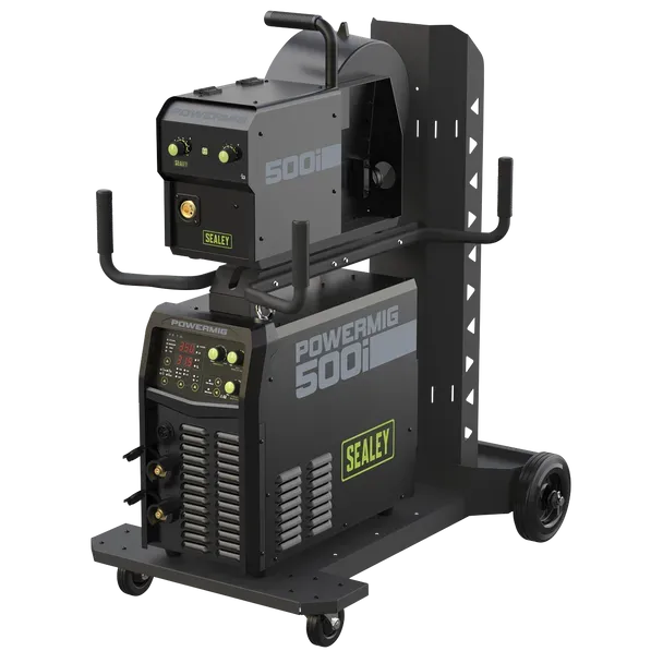 Sealey POWERMIG500i  500A Professional Gas/Gasless MIG/TIG/MMA Inverter Welder With Portable Wire Feeder 400V 3ph