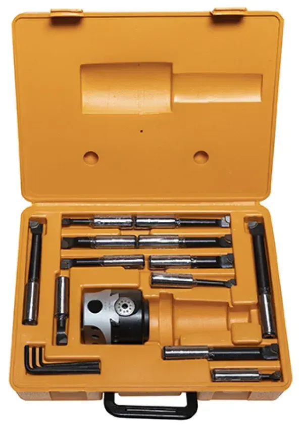 Knuth  Lathe Bore Head with Boring Bar Set 50 mm 9 pcs.