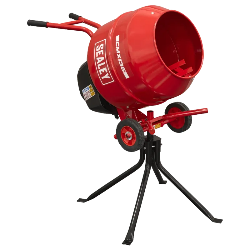 Sealey  CMX135 135L Cement Mixer with Stand 550W