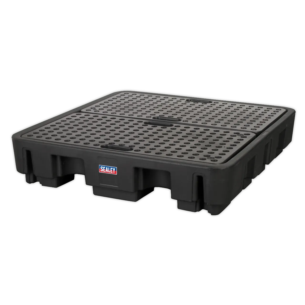Sealey DRP18 4 Drum Polyethylene Barrel Bund/Spill Pallet 1380 x 1290 x 280mm Sealey DRP18 4 Drum Polyethylene Barrel Bund/Spill Pallet 1380 x 1290 x 280mm