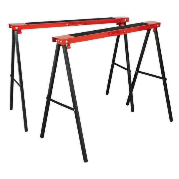 Sealey FDT2 Fold Down Trestles 100kg Capacity per Trestle - Pair Sealey FDT2 Fold Down Trestles 100kg Capacity per Trestle - Pair