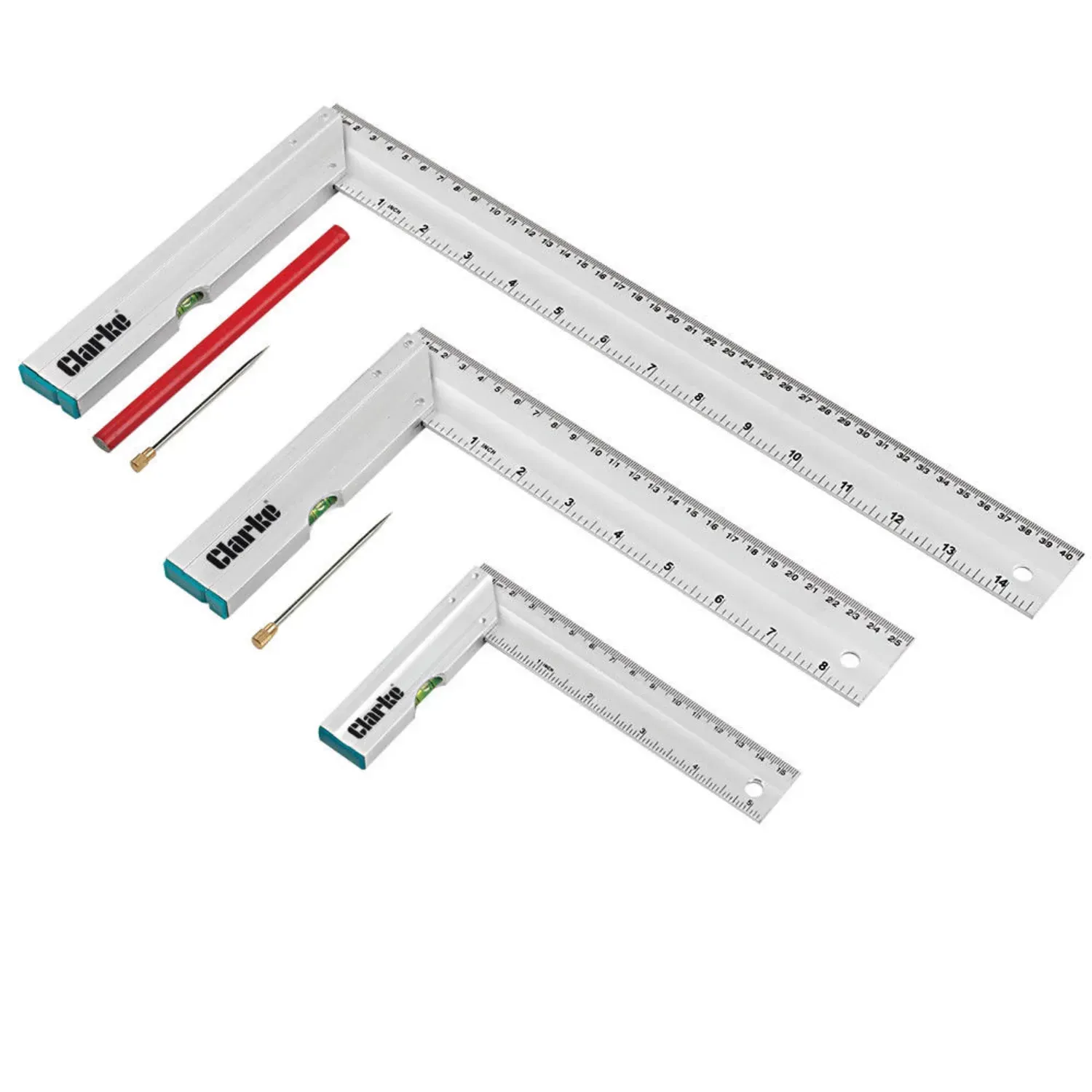 Clarke CHT724 3 Piece Try Square Set