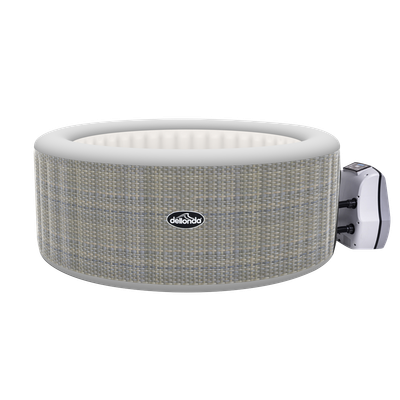 Dellonda 4-6 Person Inflatable Hot Tub Spa with Smart Pump - Rattan Effect - DL91 Dellonda 4-6 Person Inflatable Hot Tub Spa with Smart Pump - Rattan Effect - DL91