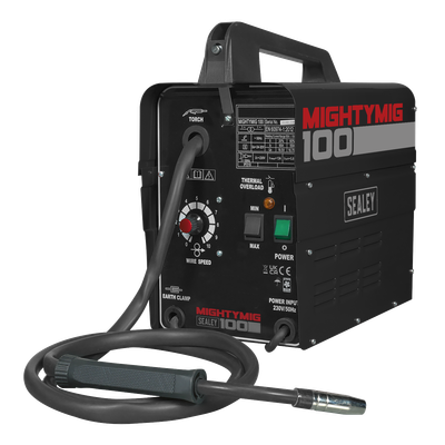 Sealey MIGHTYMIG100 Gasless MIG Welder 100A 230V Sealey MIGHTYMIG100 Gasless MIG Welder 100A 230V