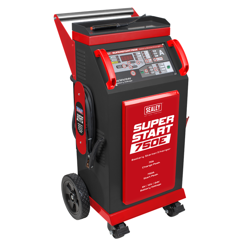 Sealey  SUPERSTART750E 6/12/24V Battery Starter/Charger 750A