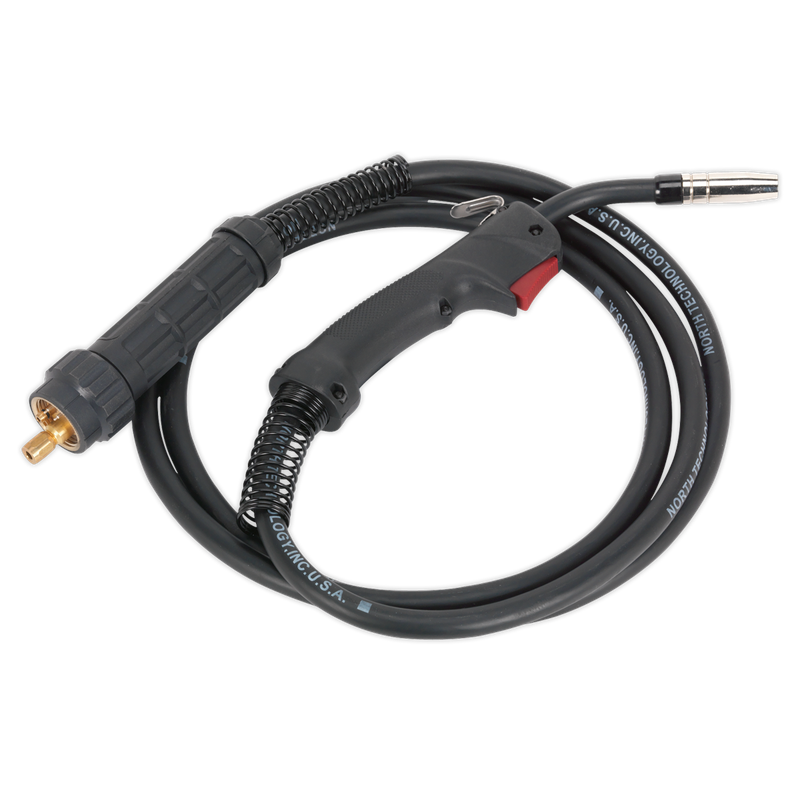 Sealey MB15 MIG Torch with Euro Connection ( 3Metre / MIG/N315 , 4 Metre / MIG/N415 Length Options) - Optional Torch Spares Sealey MB15 MIG Torch with Euro Connection ( 3Metre / MIG/N315 , 4 Metre / MIG/N415 Length Options) - Optional Torch Spares