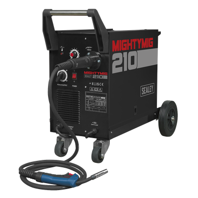 Sealey MIGHTYMIG 210 210A Professional Gas/No-Gas MIG Welder with Euro Torch 210A Sealey MIGHTYMIG 210 210A Professional Gas/No-Gas MIG Welder with Euro Torch 210A