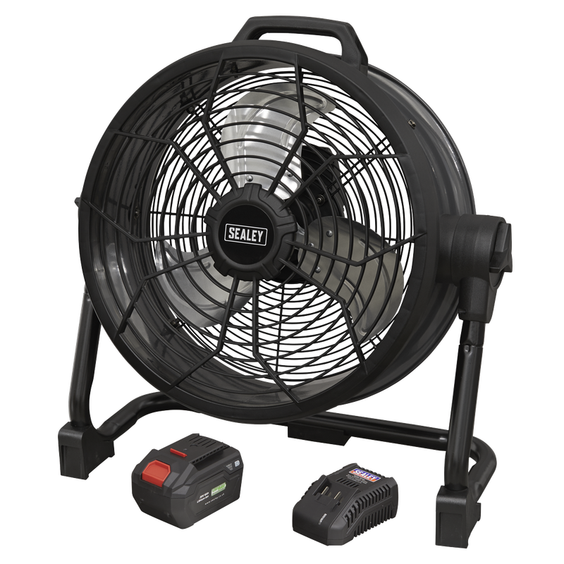 Sealey  2-in-1 Cordless/Corded 16" High Velocity Drum Fan 20V SV20 Series Kit  HVD16CCOMBO