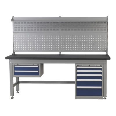 Sealey  2.1m Complete Industrial Workstation & Cabinet Combo  Model No. API2100COMB02  ( Optionally also available in 1.8 & 1.5 m Sizes)