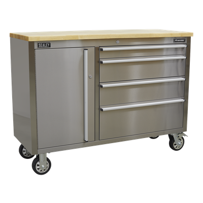 Sealey Mobile Stainless Steel Tool Cabinets ( Options sizes AP5520SS , AP7210SS , AP4804SS )