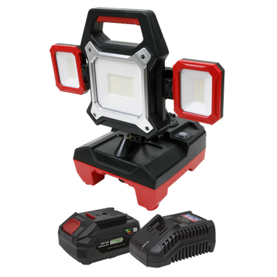 Sealey CP20VWLKIT1 Cordless/Corded 20V 4Ah SV20 Series Worklight Kit 45W SMD LED Sealey CP20VWLKIT1 Cordless/Corded 20V 4Ah SV20 Series Worklight Kit 45W SMD LED